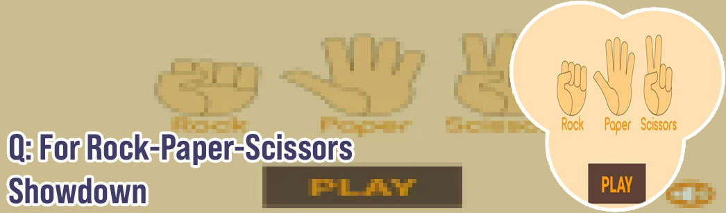Play rock paper scissor